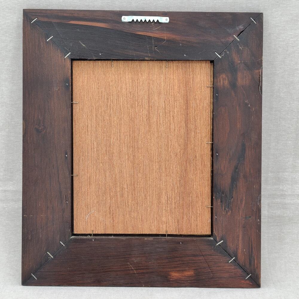 Beautiful Vintage Carved Wooden Picture Frame, Raised Bevel Molding 8" X 10" - Picture 6 of 11